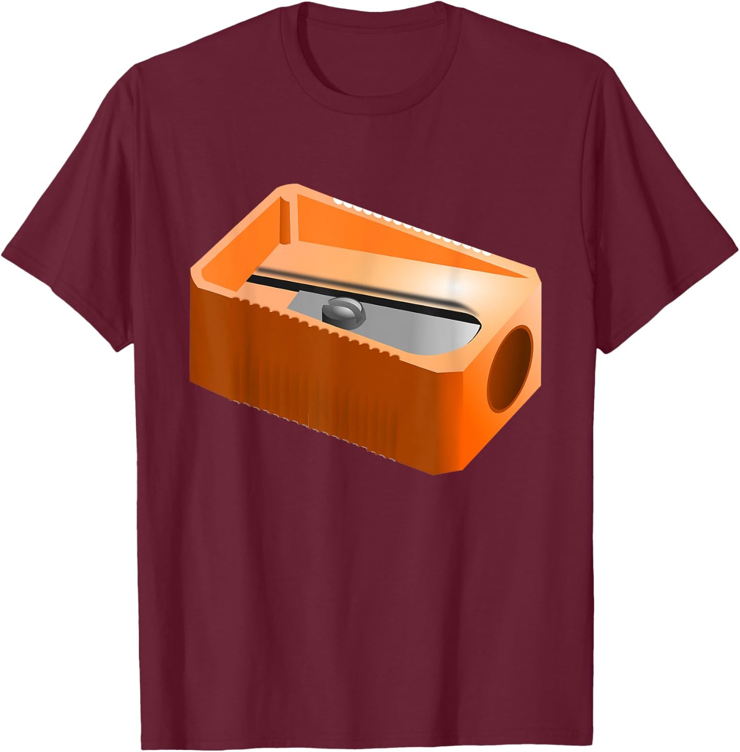 Pencil Sharpener Funny Office School Supplies Costume Shirt T-Shirt - T-Shirt | Maroon