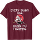 Every Bunny Was Kung Fu Fighting Easter Sunday Rabbit Gift T-Shirt - T-Shirt | Maroon