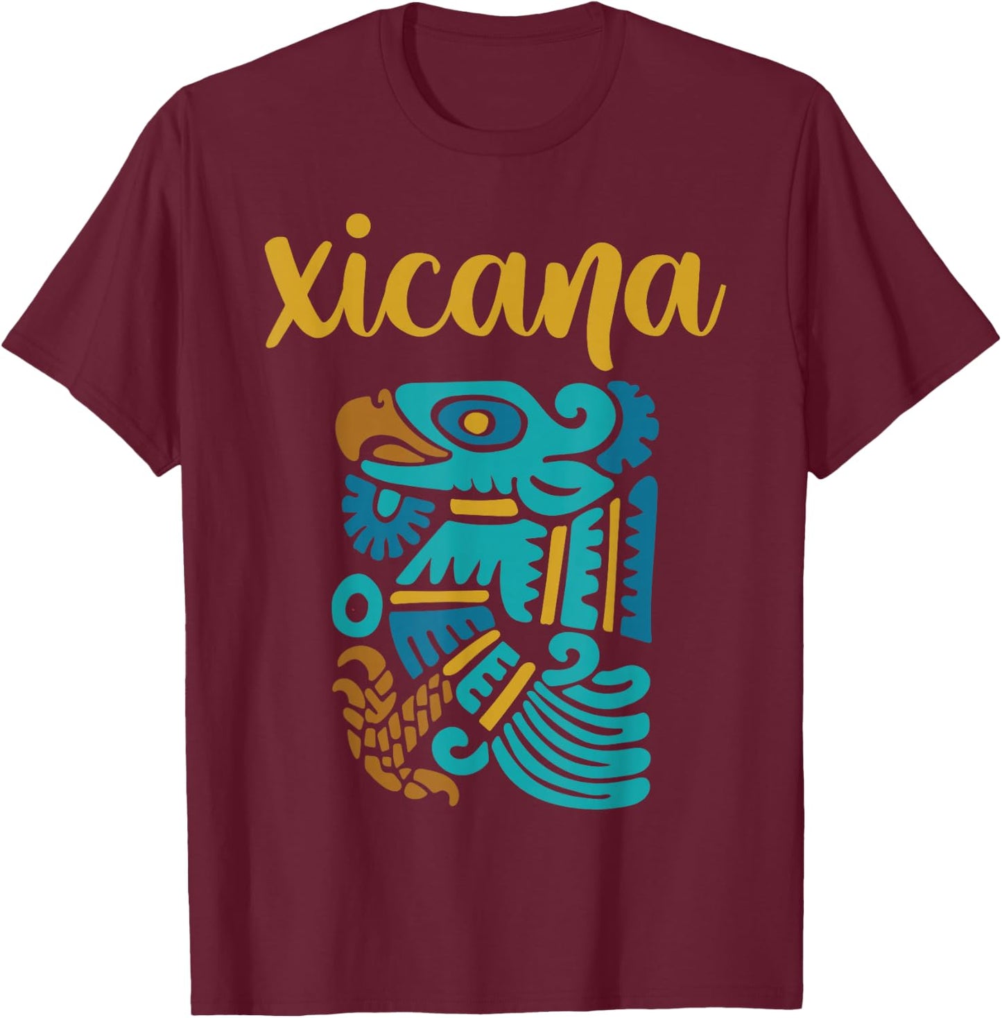 Chicana Mexican American Chicana Shirt Chicano Clothing e T-Shirt - T-Shirt | Maroon