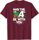 Star Wars - May The 4th Be With You Yoda T-Shirt - T-Shirt | Maroon