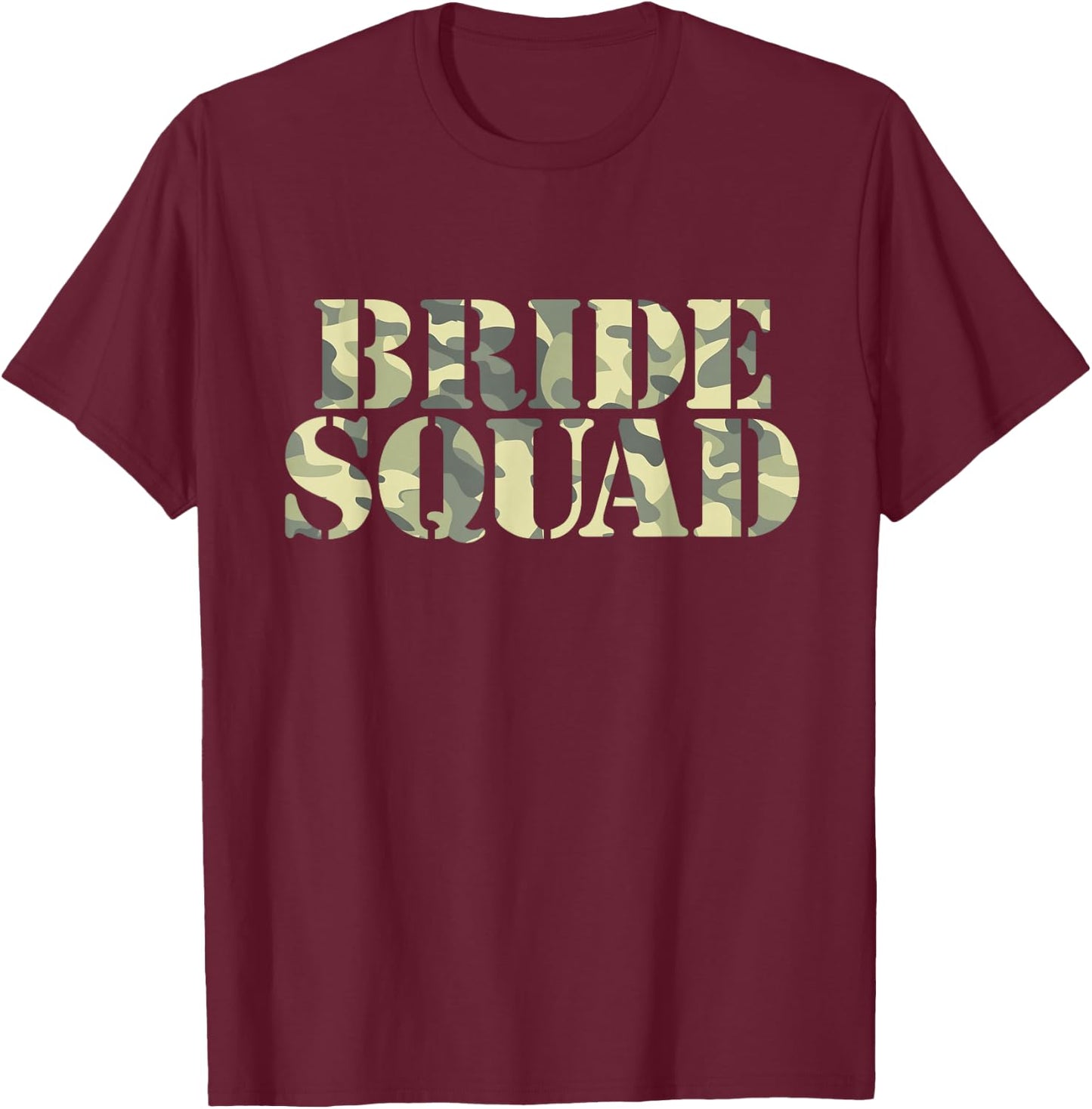 Bachelorette Party Shirts - Bridesmaids Bride Squad Shirt T-Shirt - T-Shirt | Maroon