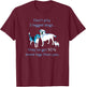Don't Pity a 3 legged dog... Funny Shirt T-Shirt - T-Shirt | Maroon