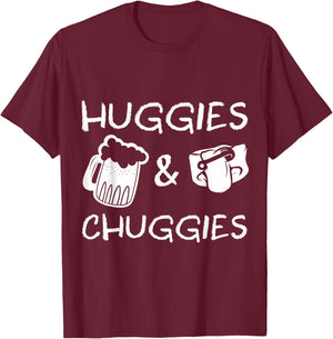 Diaper party, baby shower, dadchelor party, new parent gift T-Shirt - T-Shirt | Maroon