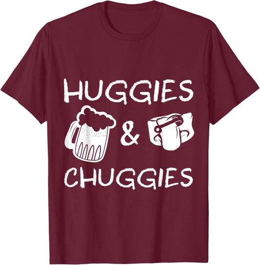 Diaper party, baby shower, dadchelor party, new parent gift T-Shirt - T-Shirt | Maroon