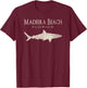 Retro Madeira Beach FL Shark Men Women Girls Kids T-Shirt - T-Shirt | Maroon