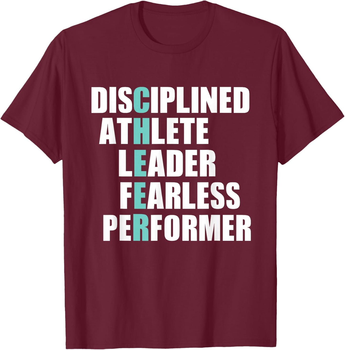 Cheer Shirt Cute Cheerleader Gifts Teen Cheerleading T-Shirt - T-Shirt | Maroon