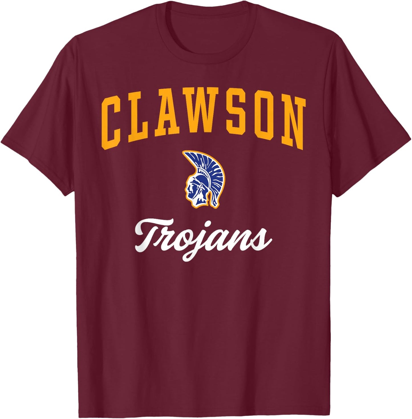 Clawson High School Trojans T-Shirt - T-Shirt | Maroon
