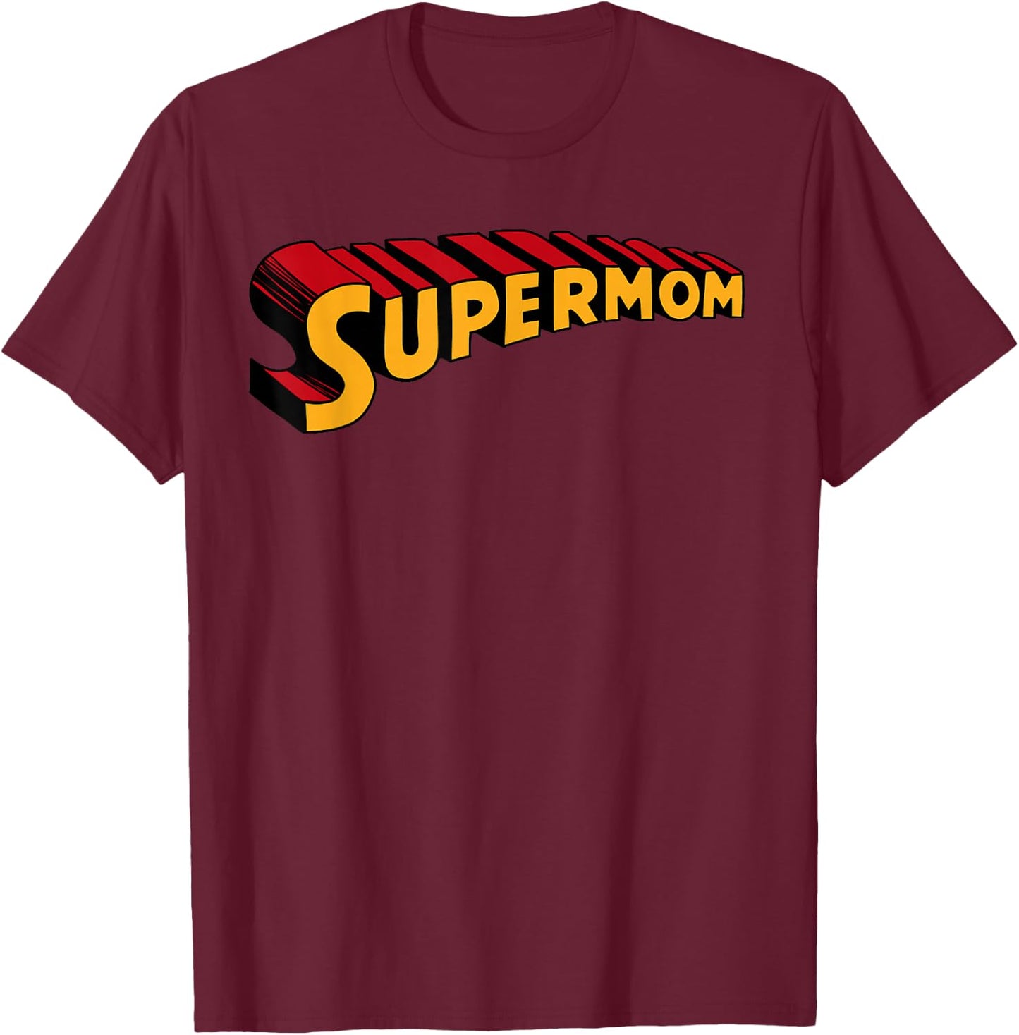 Super mom Superhero Mom Funny Super Mom T-Shirt - T-Shirt | Maroon