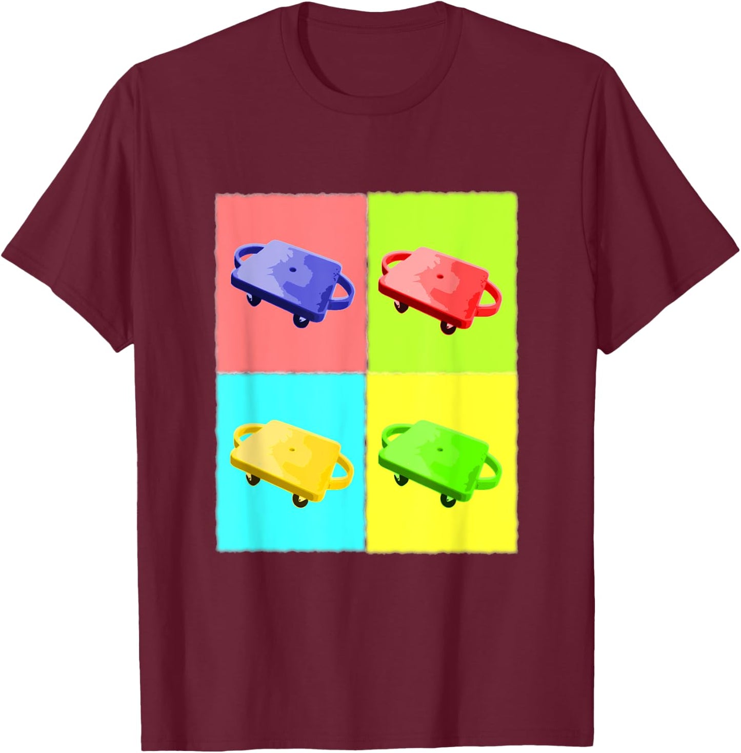 Scooter Physical Education P.E. Gym Teacher T-Shirt - T-Shirt | Maroon