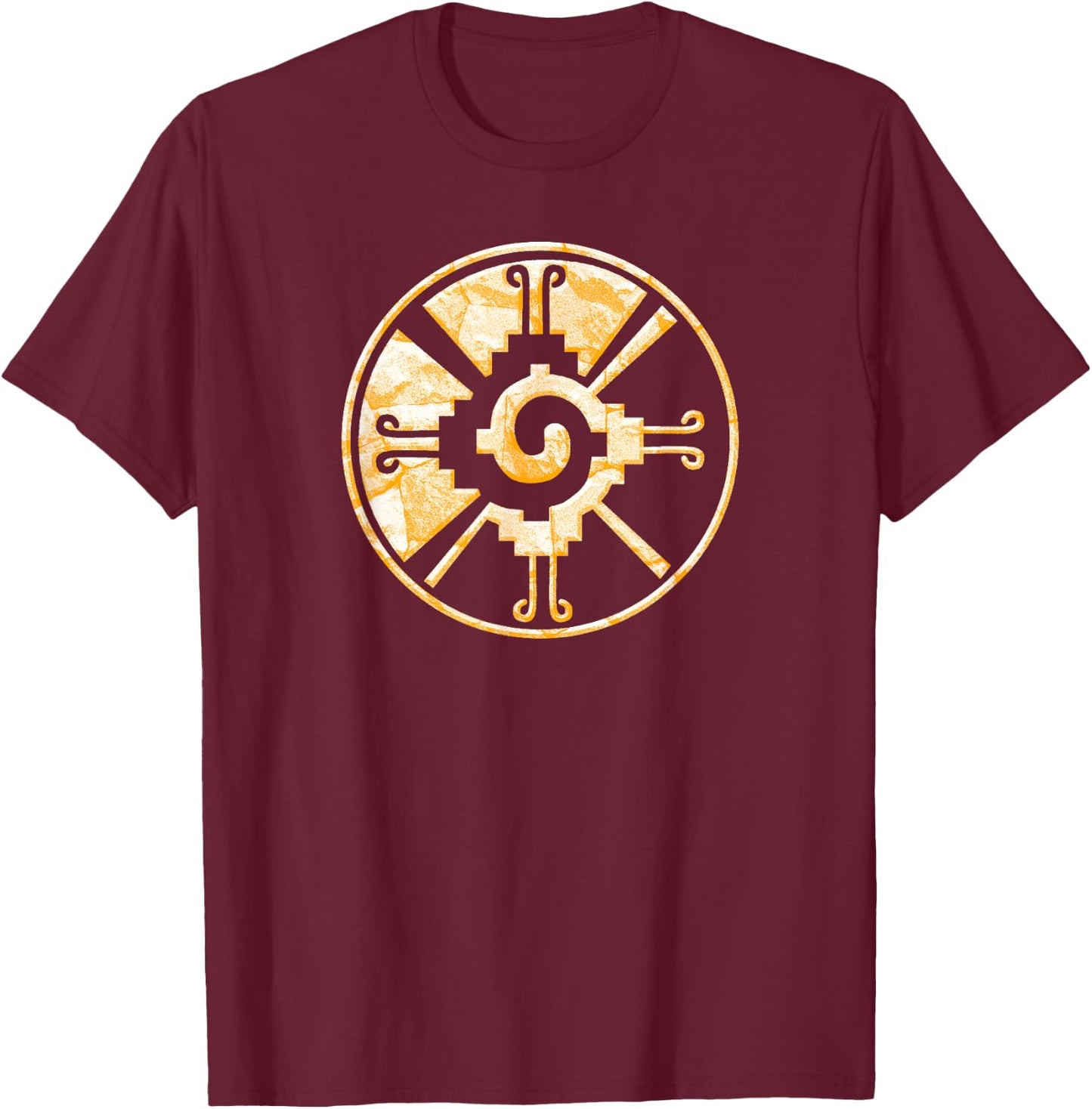 Hunab Ku Mayan God & Mesoamerican Culture Civilization T-Shirt - T-Shirt | Maroon