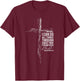Philippians 4:13 Cross Christian Bible Verse Religious Faith T-Shirt - T-Shirt | Maroon