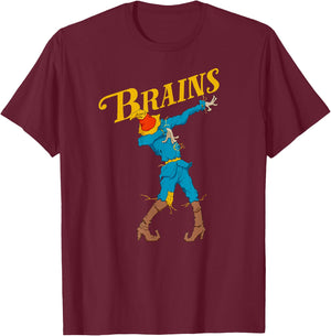 OZ Scarecrow Brains Shirt Art-Classic Dabbing Wizard Of Oz T-Shirt - T-Shirt | Maroon