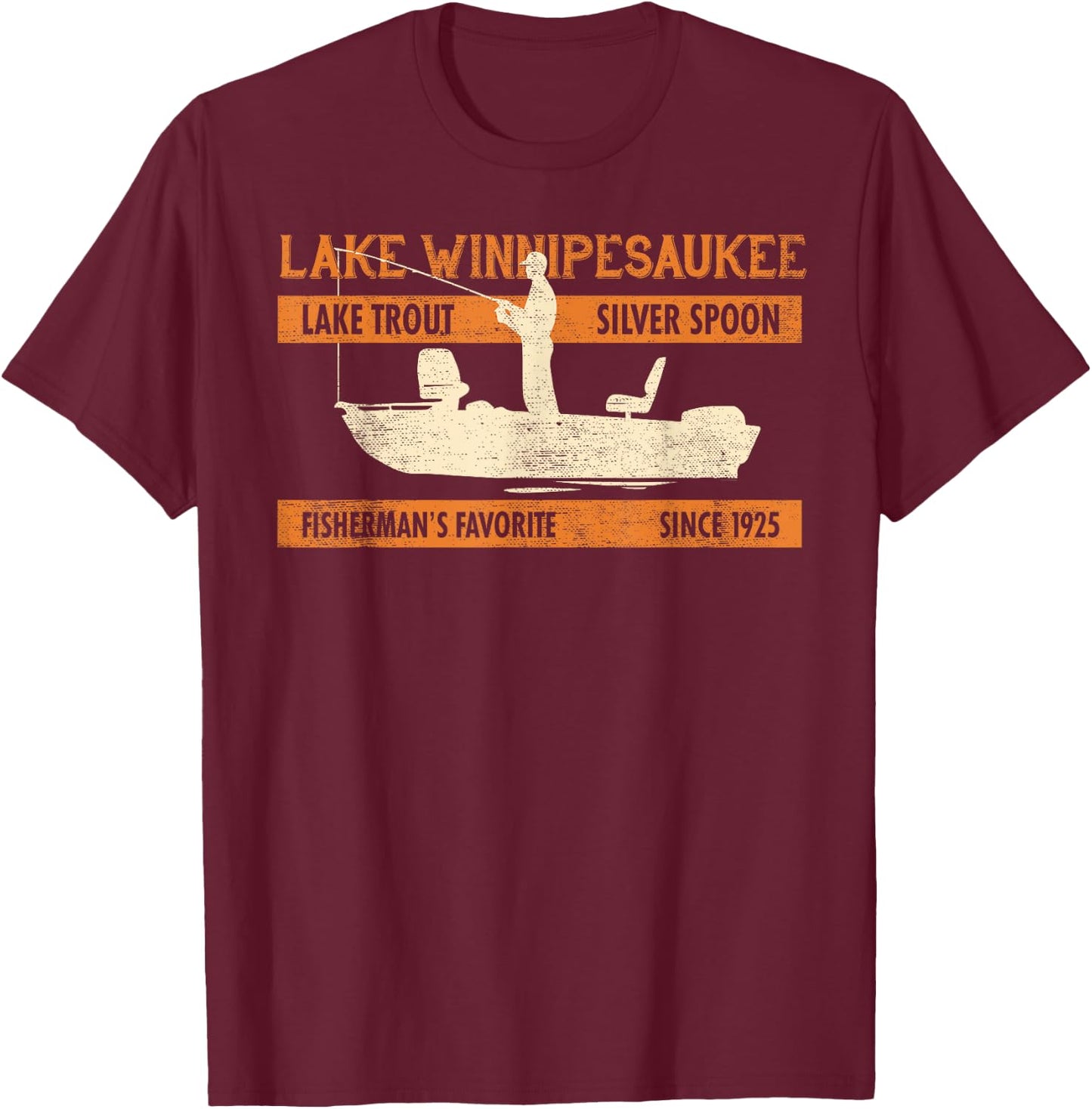 Lake Winnipesaukee New Hampshire T-Shirt - T-Shirt | Maroon