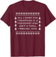 Funny Christmas Sweater Anti-Trump All I want Joke T-Shirt - T-Shirt | Maroon