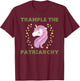 Trample The Patriarchy, Unicorn Lovers Feminist T-Shirt - T-Shirt | Maroon