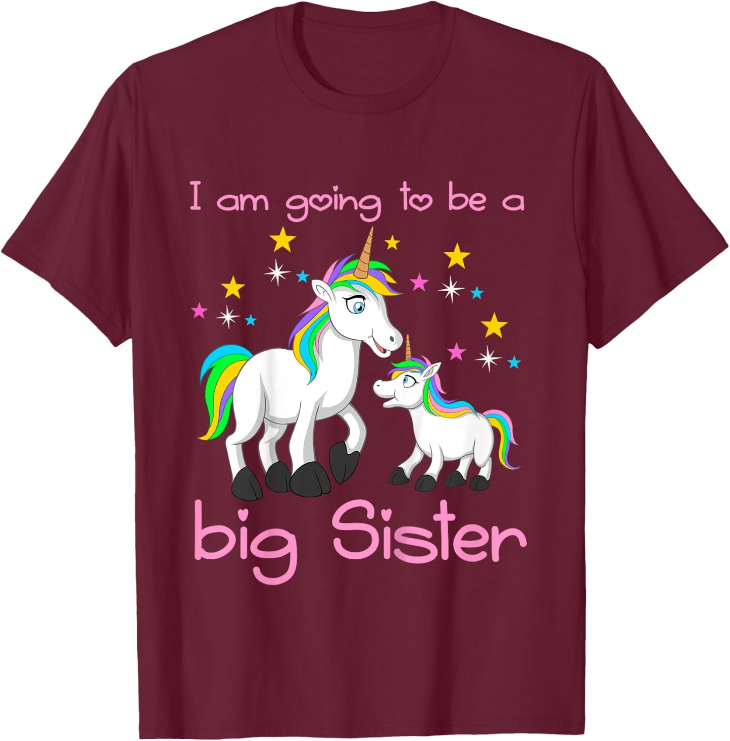 I am going to be a big sister T-Shirt - T-Shirt | Maroon