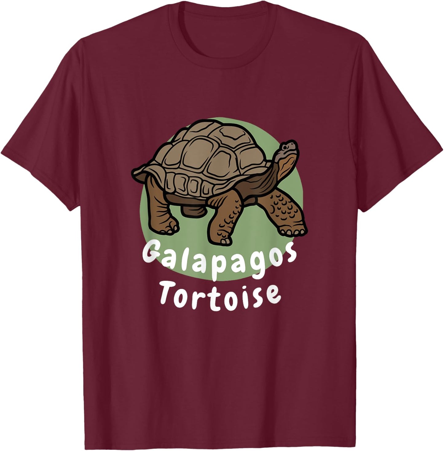 Galapagos Tortoise Funny Cute Pet Tortoise T-Shirt - T-Shirt | Maroon