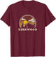 Kirkwood California CA T Shirt Vintage Hiking Mountains T-Shirt - T-Shirt | Maroon