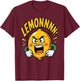 Lemonnn Angry Fruit Yelling Funny Cartoon Lemon Men Women T-Shirt - T-Shirt | Maroon