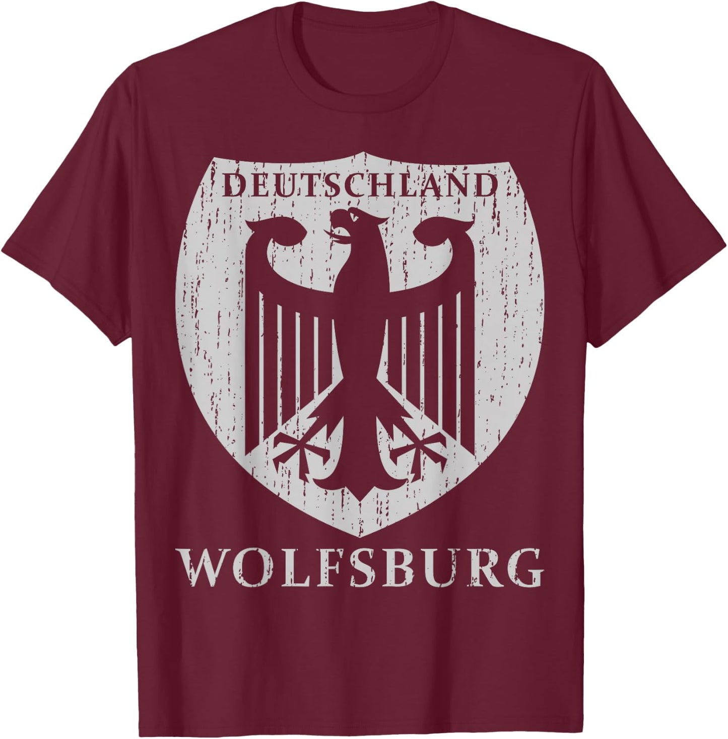 Germany Deutschland Wolfsburg T-Shirt - T-Shirt | Maroon