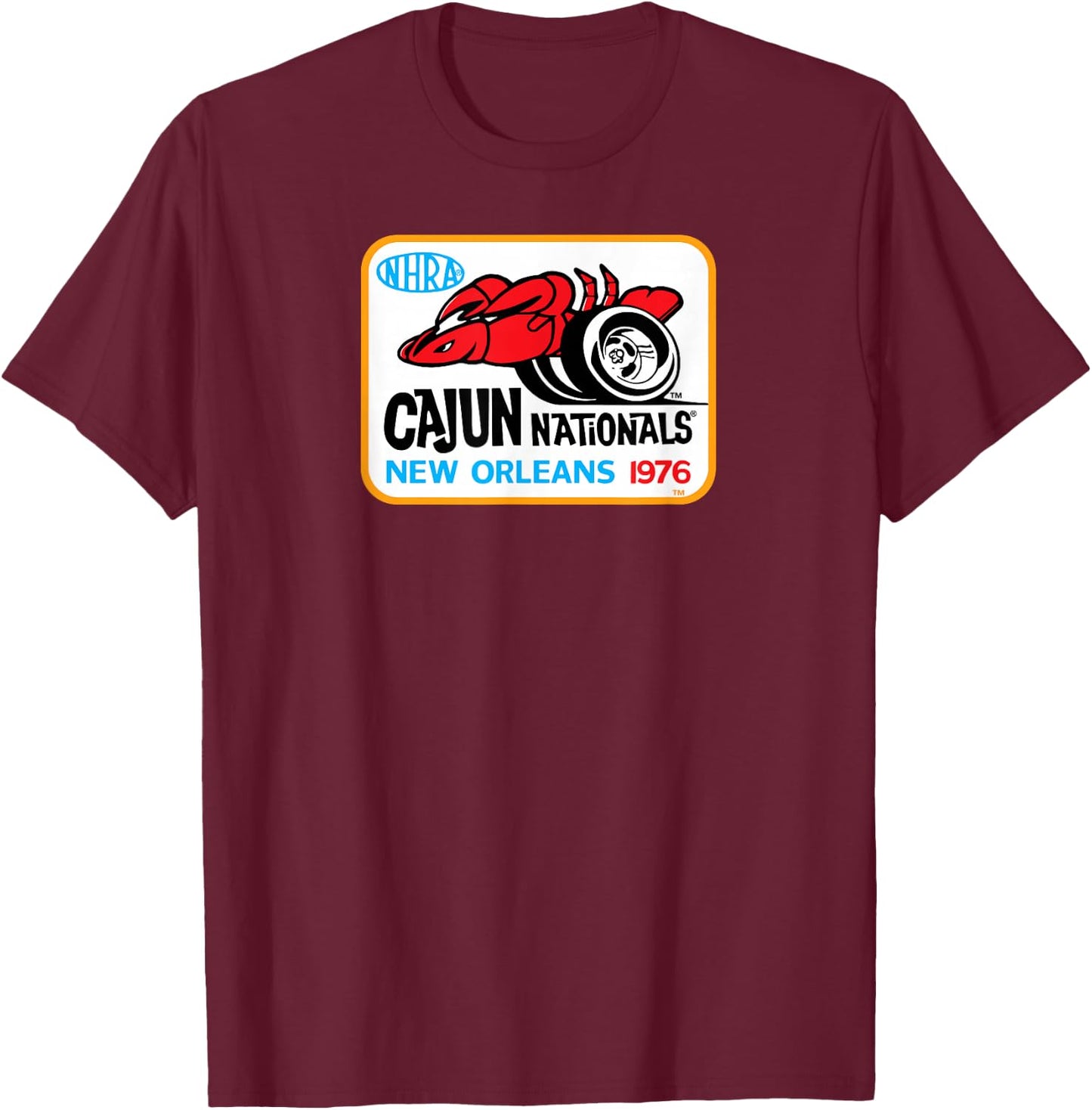 1976 Cajun Nationals T-Shirt - T-Shirt | Maroon