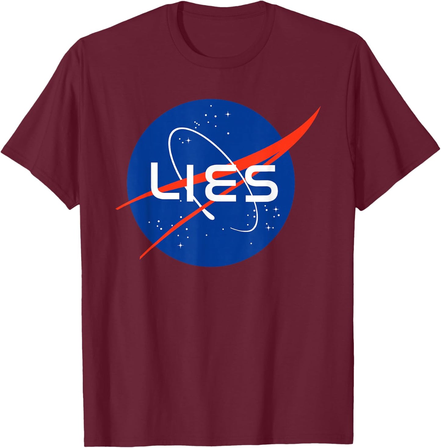 Flat Earth T-Shirt - T-Shirt | Maroon