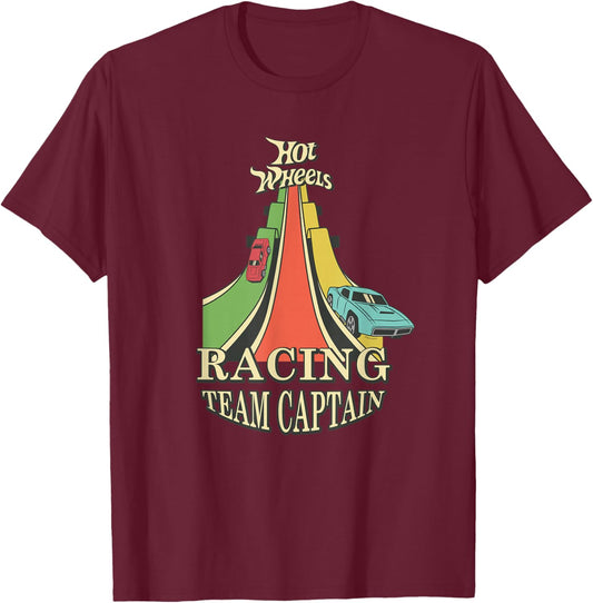 Hot Wheels - Father's Day Racing Team Captain T-Shirt - T-Shirt | Maroon