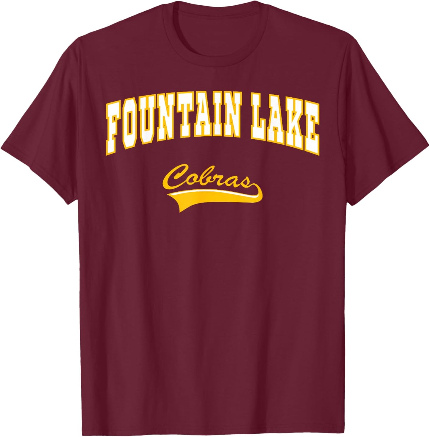 Fountain Lake High School Cobras C2 T-Shirt - T-Shirt | Maroon