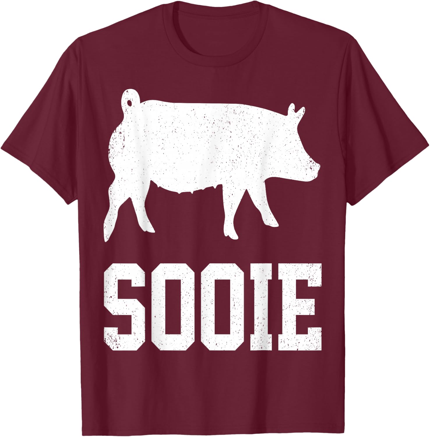PIG Sooie T-Shirt - T-Shirt | Maroon