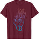 Illuminati Weed Smoking Spliff Hand . Stoner 420 T-Shirt - T-Shirt | Maroon