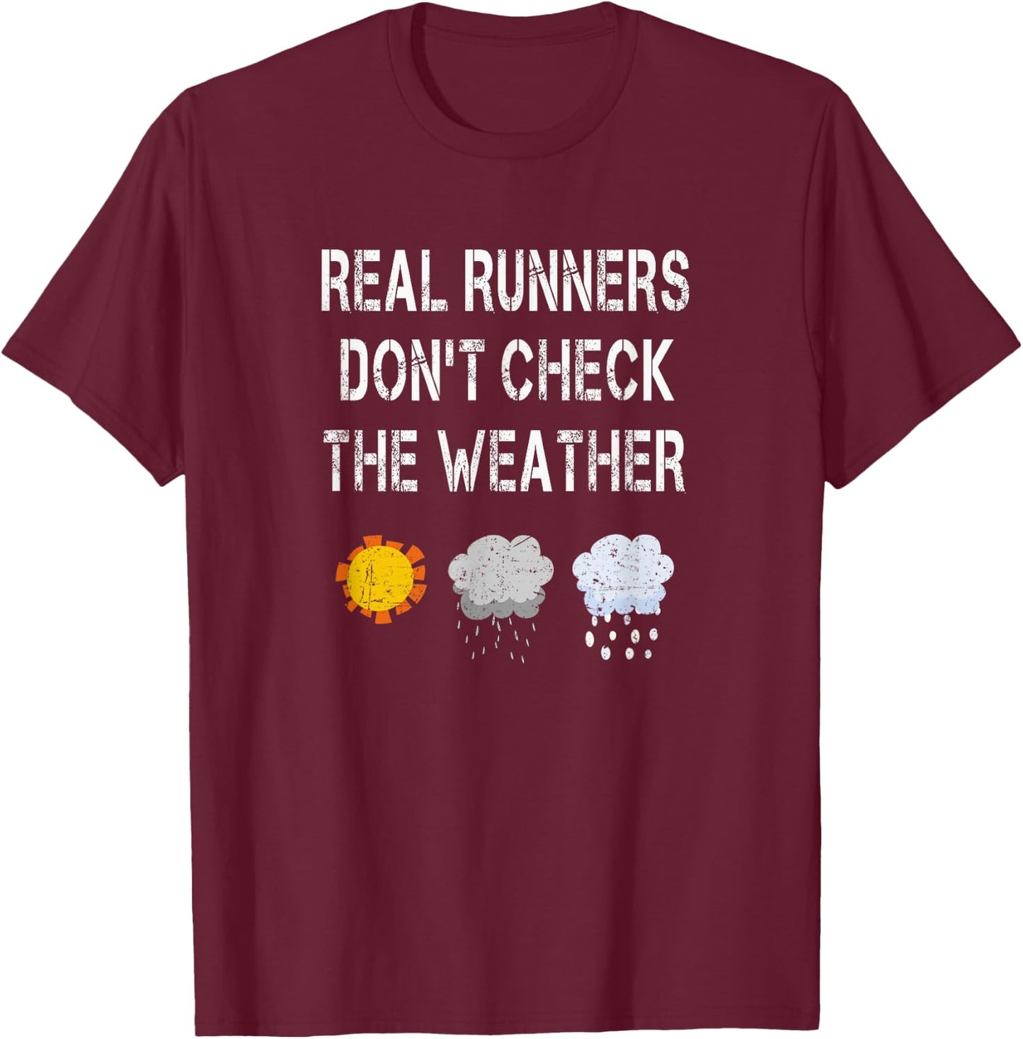 Run Streak Funny Runners Gifts Sarcastic Running Sayings T-Shirt - T-Shirt | Maroon