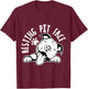 Resting Pit Face | Funny Dog Pitbull Meme Clothing T-Shirt - T-Shirt | Maroon