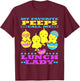 Easter Lunch Lady School Cute Cafeteria Worker T-Shirt - T-Shirt | Maroon