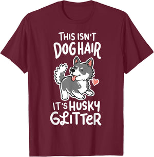 Awesome Siberian Husky Owner Gifts -Adults Black Small Modern Letter Print T-Shirt - T-Shirt | Maroon