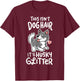 Awesome Siberian Husky Owner Gifts -Adults Black Small Modern Letter Print T-Shirt - T-Shirt | Maroon