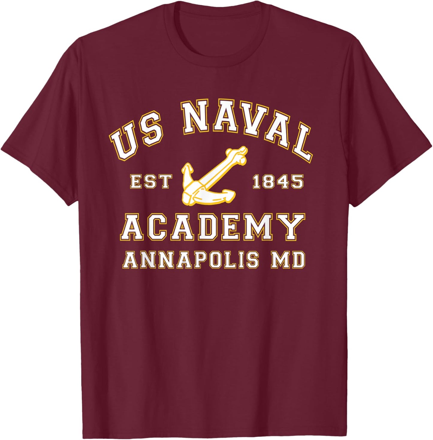 United States Naval Academy Annapolis Md Shirt by RangerTees T-Shirt - T-Shirt | Maroon