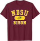 North Dakota State Bison Varsity Green Officially Licensed T-Shirt - T-Shirt | Maroon