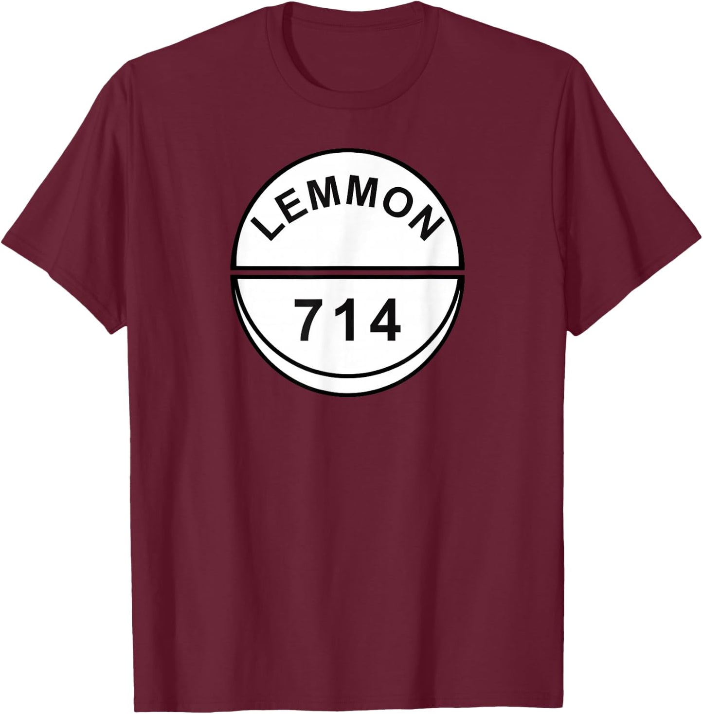 Lemmon 714 Retro 80s Rave T-Shirt - T-Shirt | Maroon