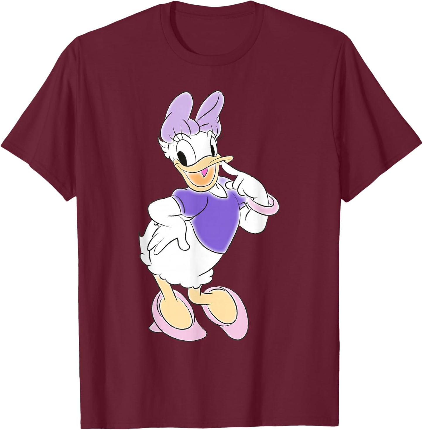 Disney - Minnie Mouse Unicorn Daisy Duck T-Shirt - T-Shirt | Maroon