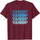 VANNIN Retro Blue Vanner Vanning Nation Van Lifestyle T-Shirt - T-Shirt | Maroon