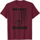Elizabethton Cyclones God. Family. Vintage USA Flag T-Shirt - T-Shirt | Maroon