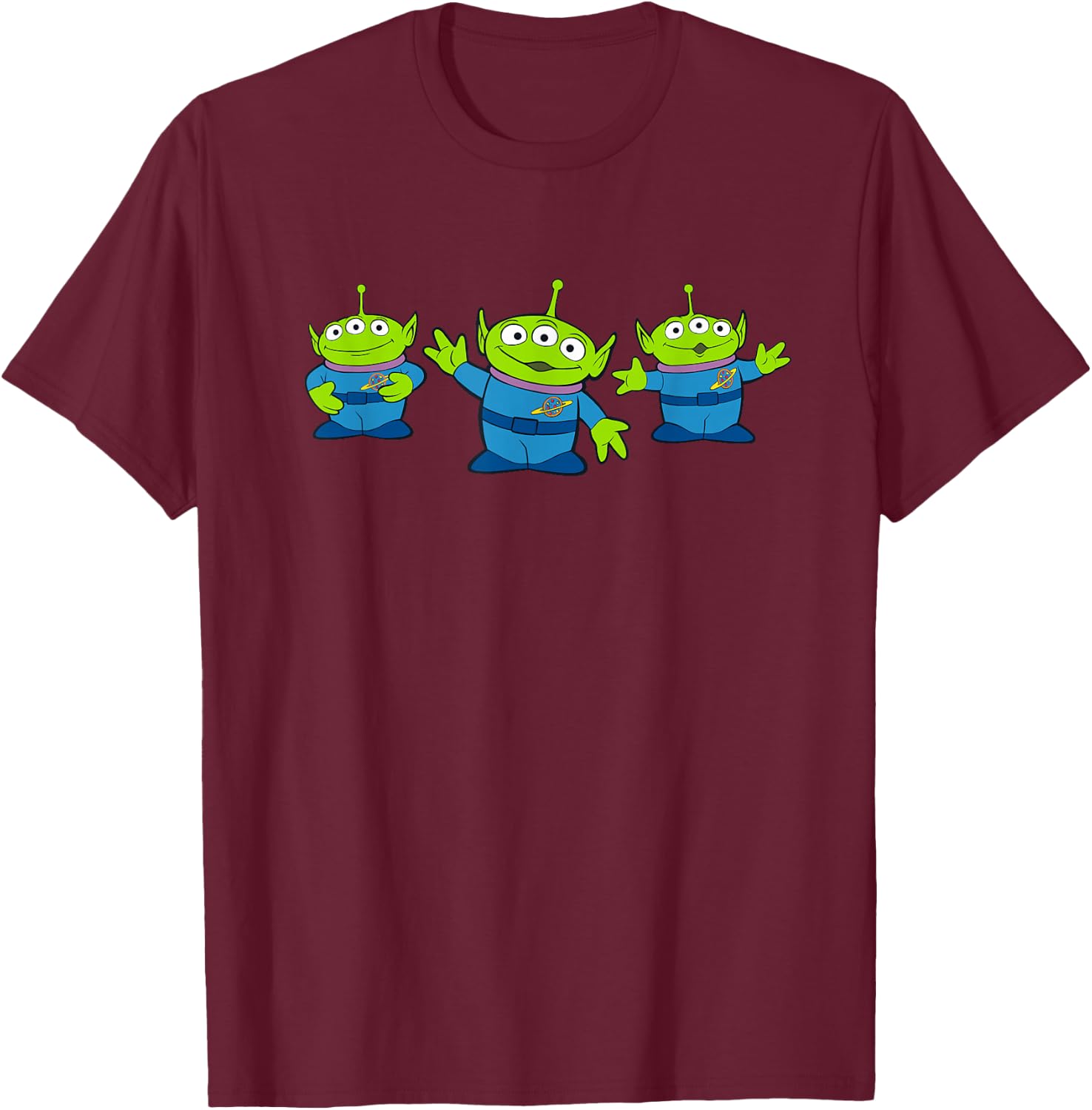 Disney Pixar Toy Story 4 Little Green Men Aliens T-Shirt - T-Shirt | Maroon