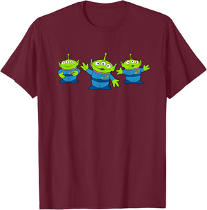 Disney Pixar Toy Story 4 Little Green Men Aliens T-Shirt - T-Shirt | Maroon