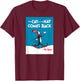 Dr. Seuss The Cat in The Hat Comes Back Book Cover T-Shirt - T-Shirt | Maroon