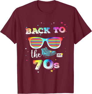 Back To The 70s Retro Seventies T-Shirt - T-Shirt | Maroon