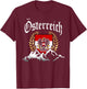Austria Oesterreich with alps mountains men and women T-Shirt - T-Shirt | Maroon