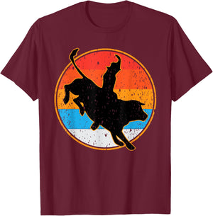 Bull Rider Shirt & Women T-Shirt - T-Shirt | Maroon