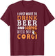 Funny Father's Day Corgi Papa Dog Lovers Shirt Men Women T-Shirt - T-Shirt | Maroon
