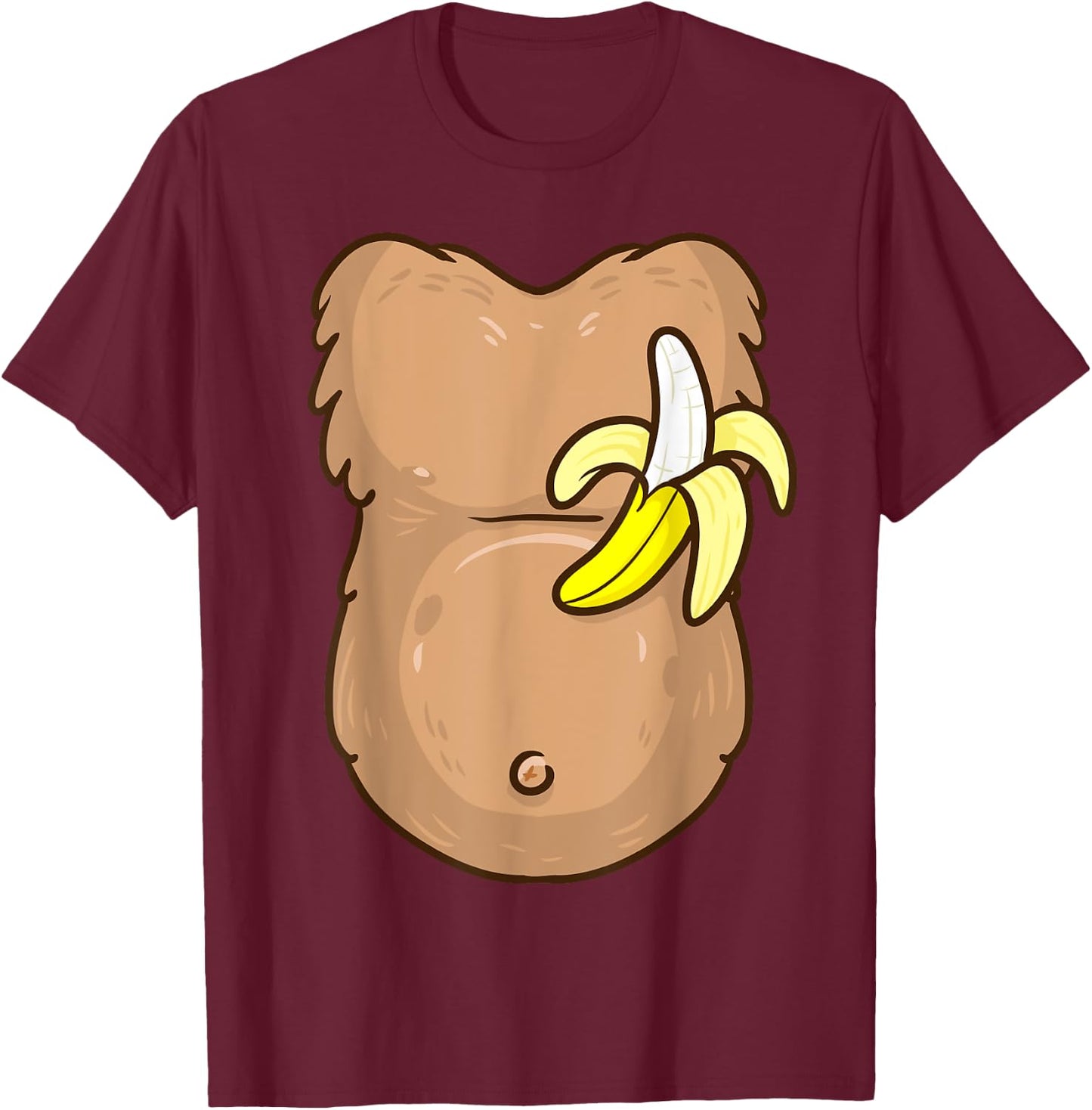 Monkey Costume for Kids MONKEY Halloween Costume T-Shirt - T-Shirt | Maroon