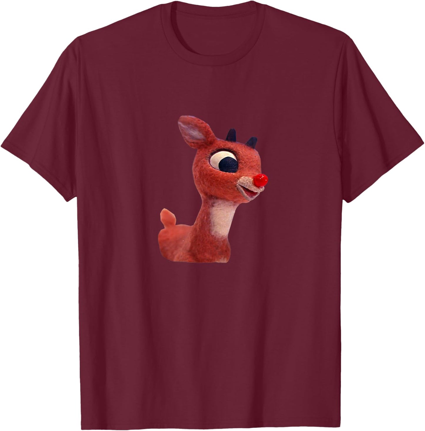 Burt's Shirts:"Rudolph""Rudolph 1964""Reindeer" T-Shirt - T-Shirt | Maroon